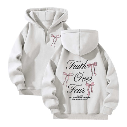 Lovellx Women's Hoodies with Butterfly Letter Print Long Sleeves Hooded Christian Jesus God Graphic Hoodies Harajuku Pulllovers