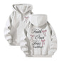Lovellx Women's Hoodies with Butterfly Letter Print Long Sleeves Hooded Christian Jesus God Graphic Hoodies Harajuku Pulllovers