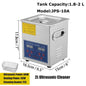 VEVOR Ultrasonic Cleaner 2L 3L 6L 10L 15L 22L 30L Digital Timer Stainless Steel Bath Jewelry Glasses Watch Cleaning Machine