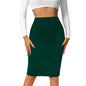 Women s Elegant High Waist Bodycon Midi Skirt in Solid Color  Fit Pencil Skirt for a Sophisticated Look