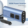 Modified Frequency Inverter Double receptacle 4USB 500W  DC12V To AC110V Ports Car Adapter Portable Inverter