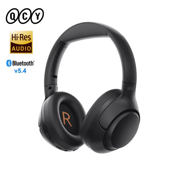 QCY H3 ANC Wireless Headphones 43dB Hybrid Active Noise Cancellation Headset Bluetooth 5.4 Hi-Res Audio Earphones 60H Playtime EzBuyCo