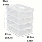 4 Layers Desk Storage Organizer Transparent Stackable Makeup Organizer Box School Office Plastic Jewelry Kids Toys Container Box