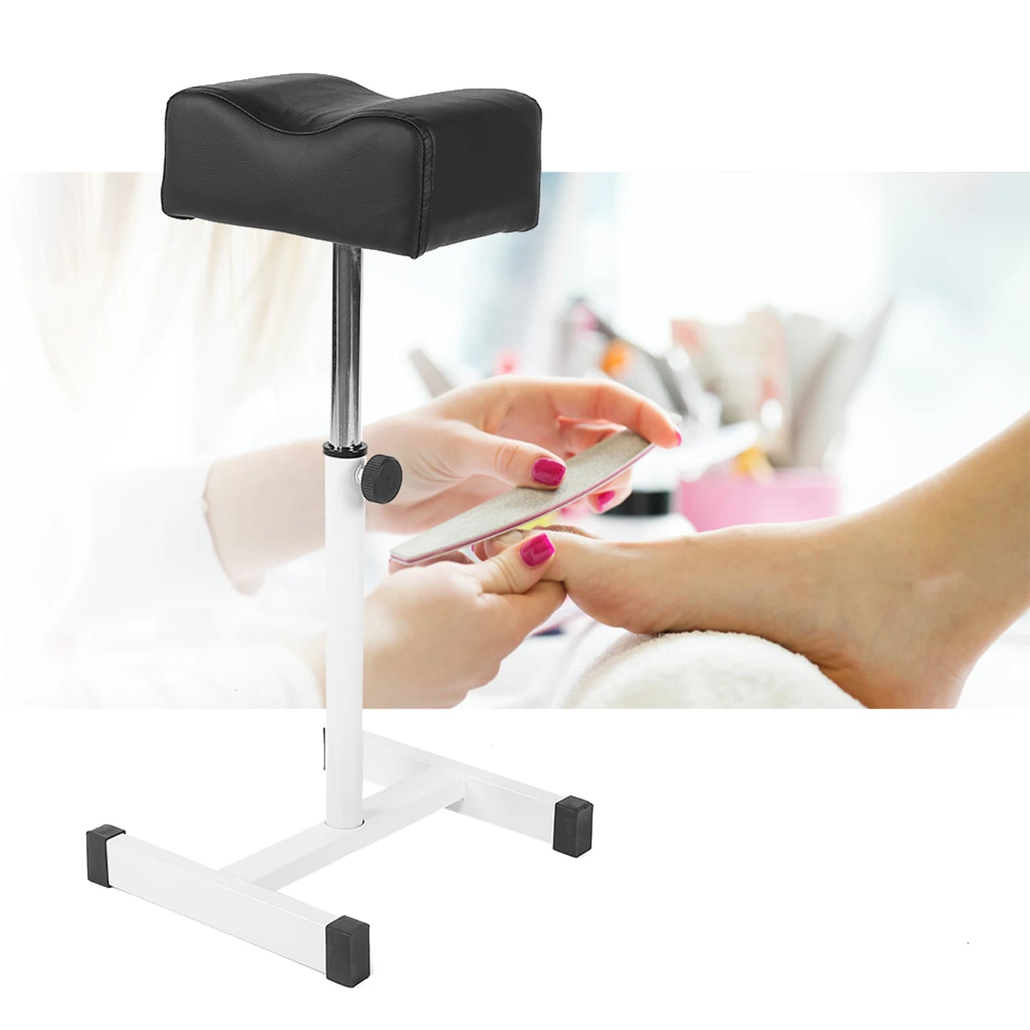 Manicure Footrest Nail Footrest Pedicure Footrest Adjustable Pedicure Nail Footrest Manicure Foot Rest Desk Salon Spa Equipment