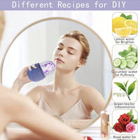 Silicone Ice Roller Massager for Face, Eyes - Natural Skin Care, Cooling and Eliminating Eye Bags, Reusable and Soothing