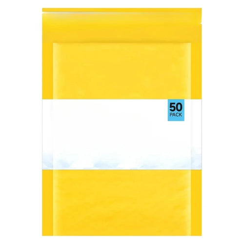 Kraft Bubble Mailers #0, Self-Seal Padded Mailing Envelopes, Pack of 25, 6x9 Inches