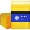 Kraft Foam Mail 4x8 "100 pieces, small zip-lock mail transport bag, yellow padded envelope #000