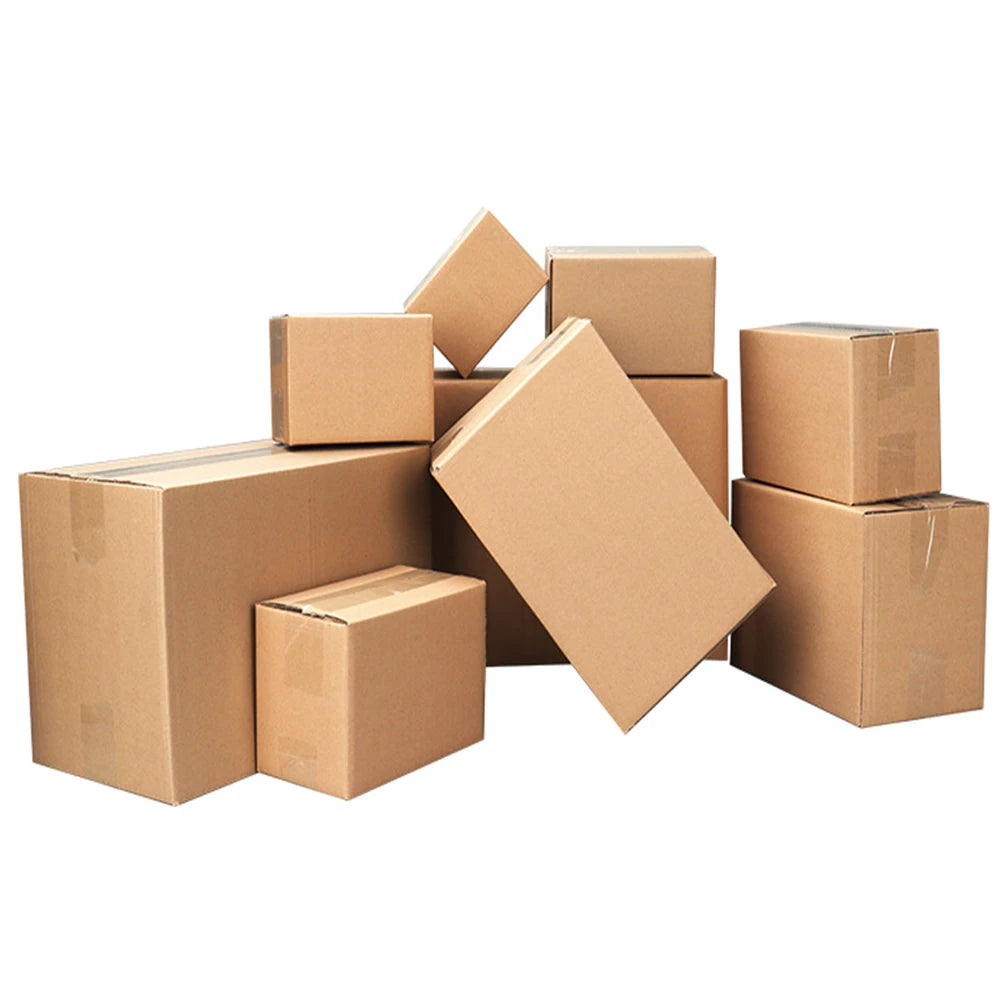 100 Corrugated Paper Boxes Stackable Cardboard Boxes Durable and Eco-Friendly Packaging Solution 8x6x4"