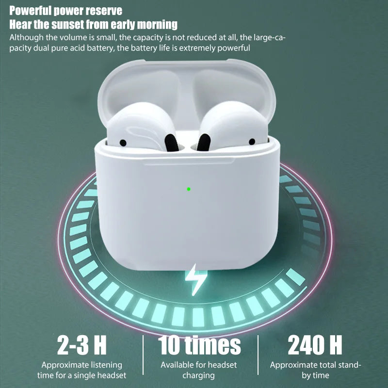 Pro 4 TWS Wireless Headphones Single Earphone Bluetooth-Compatible 5.0 Waterproof Headset With Mic For Xiaomi iPhone Pro4 Earbud
