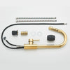 Polished Gold Kitchen Sink Faucet Pull Out Spout  Cold Hot Water Mixer Taps Deck Mounted