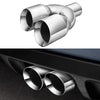 2.5" in 3.5'' out 9.5" Long Stainless Steel Bolt-On Slanted Cut Exhaust Tailpipe Tip Decoration Exhaust Tips Square End