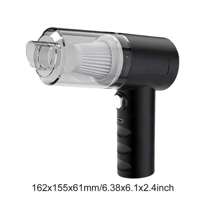 Car Vacuum Cleaner 120W High Power Portable Mini Vacuum Rechargeable Dust Buster Strong Suction for Car Home Office Pet