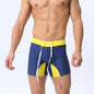 Pocket Swim Trunk Men Sexy Long Boxer Shorts Surfing Beach Sports Mens Swimming Pants Swimsuit Swimwear GYM Running Shorts