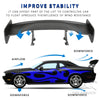 Universal 116CM  ABS Wing Car Tuning Accessories Tail Exterior Trim GT Style Spoiler Black Matte Black Look For 99% Sedan Common
