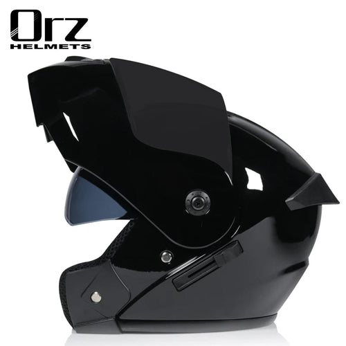 Casco capacetes double dual lens helmet motorcycle helmet full face helmets downhill racing helmets motorfiets helm EzBuyCo