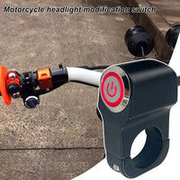 Motorcycle Handlebar Switches Turn On/Off Control Push Button For Motorcycles Waterproof Handlebar Mount Head Light Turn