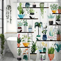 Bohemian Flower Bathroom Curtain Colorful Boho Floral Print Beautiful Bright Polyester Fabric Cloth Shower Curtain for Bathroom