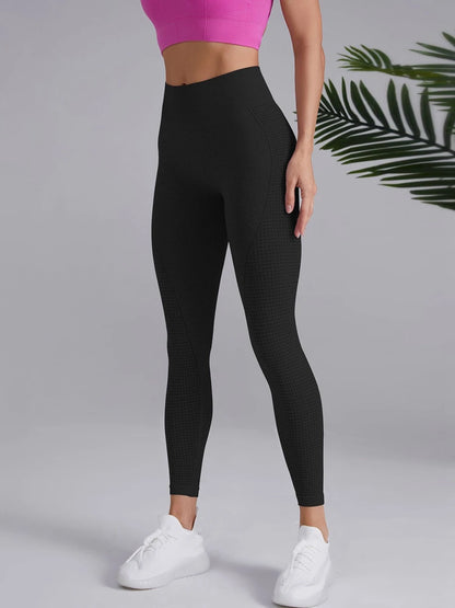 High Waist Tummy Control Yoga Pants with Butt Lift Compression for Women - Seamless Stretchy Workout Leggings for Gym and