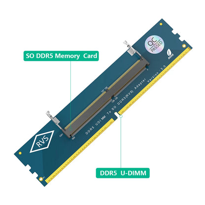 Laptop SO DDR5 RAM To Desktop DDR5 U-DIMM Adapter Memory Card Converter DDR5 Memory RAM Adapter Card for Laptop Desktop