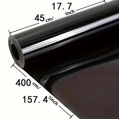 Window Tint Sun Blocking Blackout , for Heat/ Blocking, Daytime Privacy In Homes And Offices,17.7 Inch x 13 Feet