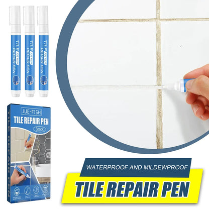 3/6pcs Waterproof White Wall Tile Marker Pen Grout Restorer Gap Repair for Bathroom Floor Seam Paint Filling Construction Tools