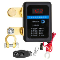 DC 12V Automatic Power Shut Off Switch Remote Battery Disconnect Switch 260A Leakage Protection Device for Auto Truck Trailer RV