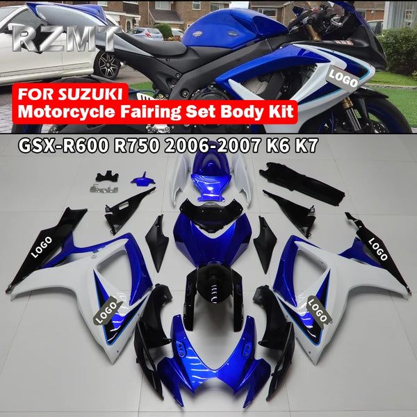 Motorcycle Fairing Set Body Kit For SUZUKI GSXR 600 750 GSXR750 K6 K7 Decoration Plastic Guard Plate Accessories Shell Injection