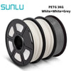 SUNLU PETG 3D Filament 1KG 3 Rolls 1.75mm +/-0.02MM 3D Printing Filament Neatly Wound Filament Vacuum Packing Fast Shipping EzBuyCo