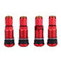4pcs Auto Tubeless Tire Valve Stems | Dust Caps | High-Quality Automotive Replacement Parts