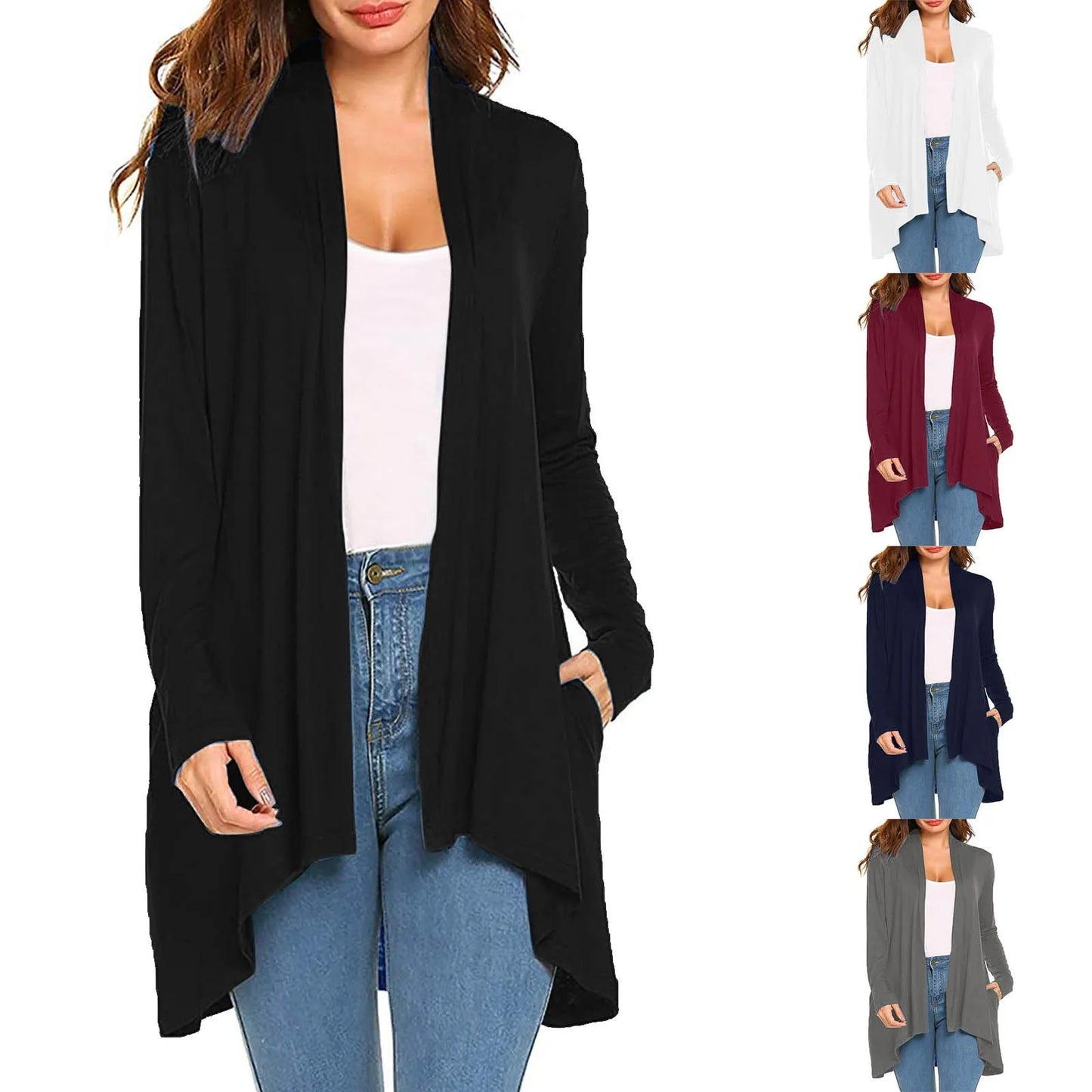 2024 Autumn Korean Women Cardigan Ladies Shawl Female Sweater Cardigans Female Long Sleeve Women Casual Thin Coats