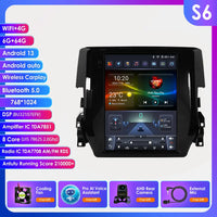 9.7" 7862 Android 13 Car radio for Honda Civic 2015-2020 tesla Style Multimedia player Carplay GPS navi Stereo 4G SWC Autoradio
