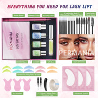 PERMANIA Eyebrow Lamination kit Lash Lift Kit Cruelty Free Eyebrow Perm Kit Includes All Tools & Accessories Eyelash Curlers