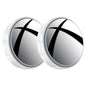 2PCS Car Blind Spot Rear View Mirror Round Frame Wide Angle Mirrors 360° Rotation Reverse Auxiliary Rearview Convex Mirror