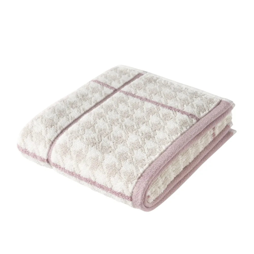 Plaid Hand Towel, 28" x 16", Rose Pink by Drew Barrymore