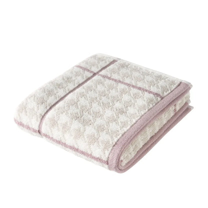 Plaid Hand Towel, 28" x 16", Rose Pink by Drew Barrymore