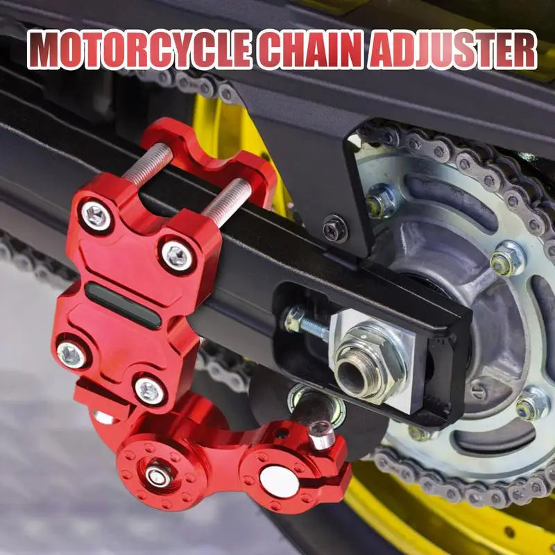 Motorcycle Chain Adjuster Automatic Adjustment Motorbike Tension Guide Cycling Chain Tensioner Tool For Motorcycles Dirt Bikes