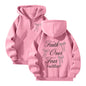 Lovellx Women's Hoodies with Butterfly Letter Print Long Sleeves Hooded Christian Jesus God Graphic Hoodies Harajuku Pulllovers