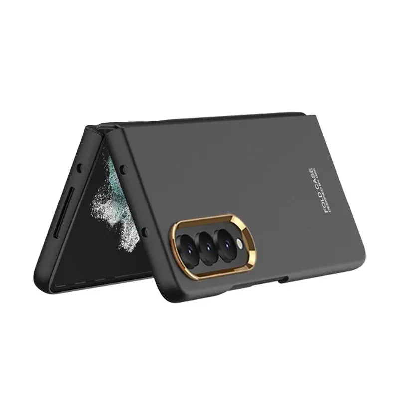 Luxury Case For Samsung GalaxyZ Fold 4 Cover Solid Color Fold4 Hard PC Case For Samsung Z Fold 4 Shock-proof Case