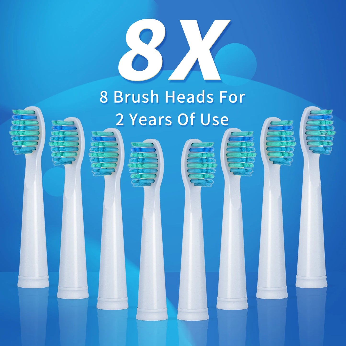 SEAGO Electric Toothbrush for Adults, with 8 Brush Heads and 5 Modes, Rechargeable Sonic Toothbrush One Charge for 30 Days