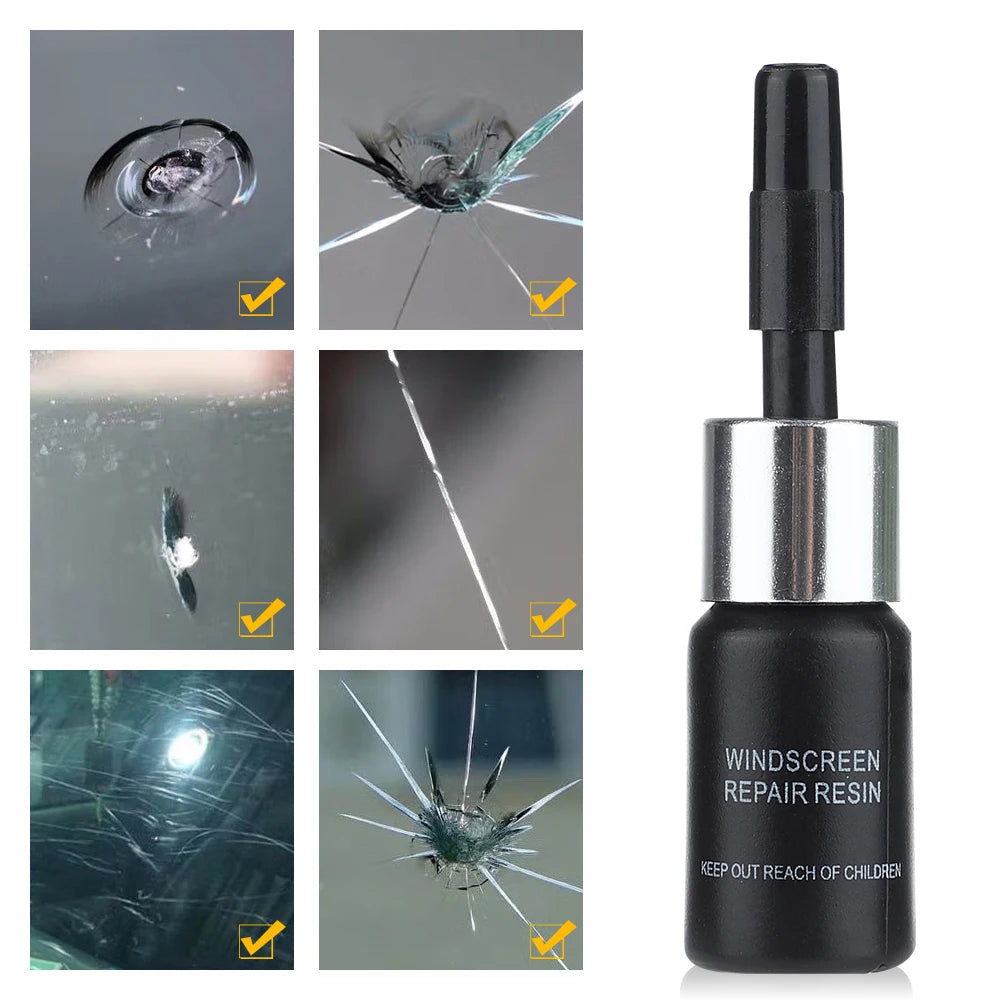 Automotive Glass Nano Repair Fluid Car Windshield Resin Crack Tool Kit Universal Car Windscreen Glass Scratch Crack Restore