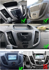 2G + 32GB Car Stereo Radio CarPlay GPS Navigation Player Compatible for Ford Transit Custom 2013-2019 9.7Inch Android 13