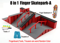 Finger Skateboard Big Scene DIY Mini Park Finger Skatepark Ramp Track Stairs Venue Combination Indoor Home Toys