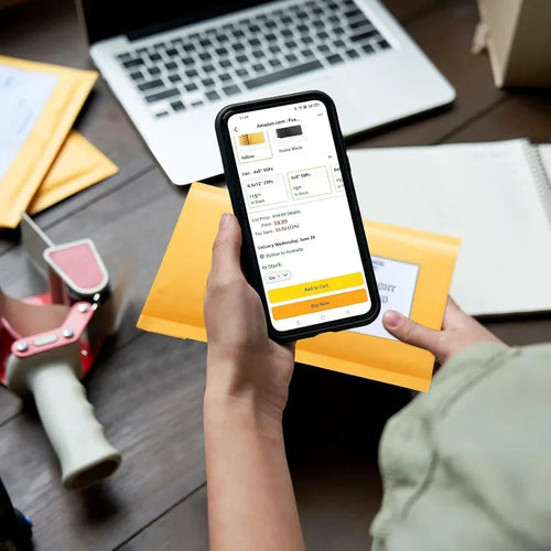 Kraft Bubble Mailer 4x8” 50Pack Strong Adhesion Padded, Thick Bubble Envelopes Usable