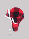 1pc-Make your dog comfortable and fashionable this winter: plaid hat, windproof and warm