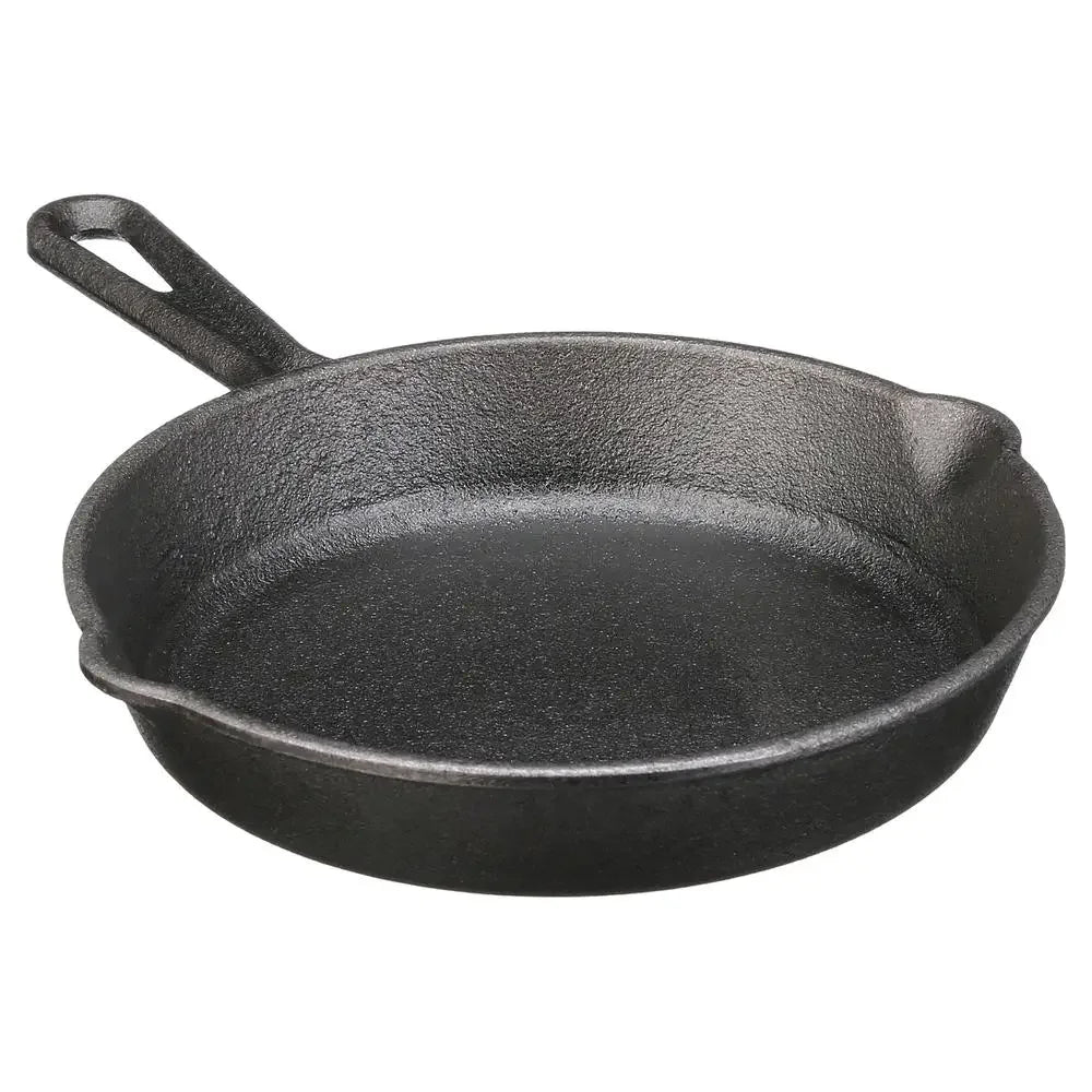 Pre-Seasoned 4-Piece Cast Iron Skillet Set Handles Griddle 6" 10.5" 11" Durable Loop Easy Pour Lip Superior Cooking versatile