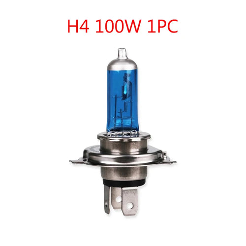 FISHBERG 2pcs Car Halogen Xenon Light Bulb High Low Beam H4 12V 60/55W P43T 9003 Super Xenon White 6000K Headlight Lamp