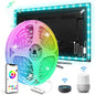 16.4ft Smart LED Strip Lights WiFi LED Lights Strip Work with Alexa and Google Assistant RGB 16 Million Colors with App Control