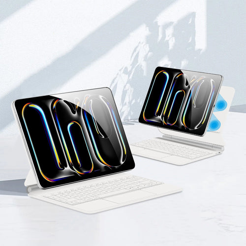 Keyboard Case For iPad Pro 13 Inch (M4) 2024 Magnetic Smart Magic Keyboards Folio Cover Backlight With Multi-Touch Trackpad