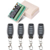 433Mhz DC 12V 20A 4CH Relay Module Receiver EV1527 Wireless Remote Control Switch 433Mhz for DC Motor DIY
