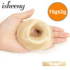 Fashion Messy Human Hair Buns Hairpieces Natural Black Brown Blonde Colors Ponytail Scrunchie Hair Extension Easy to Wear 15g/pc
